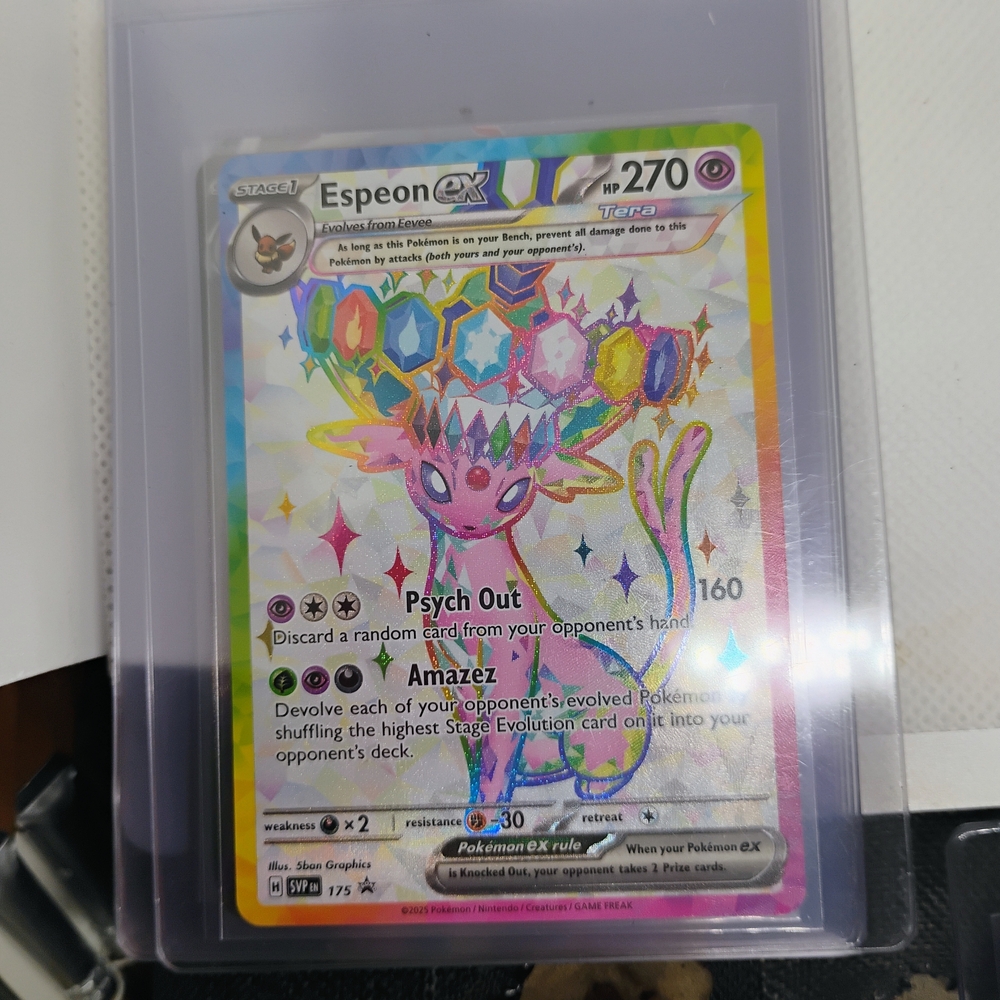 Espeon EX Pokémon Card HOLO #175 Rare Card Full Art Perfect Condition